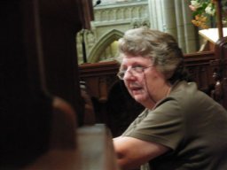 Mary, our assistant organist